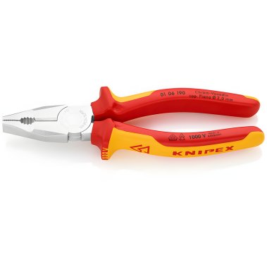 фото Плоскогубцы 190 мм VDE KNIPEX KN-0106190
