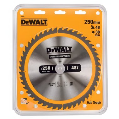 фото Диск пильный 250 х 30 мм 48T CONSTRUCTION DeWalt DT1957