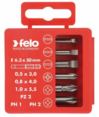 фото Набор бит 50 мм, серия Industrial (6 шт., в кейсе) FELO 03092516