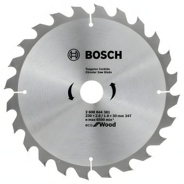 фото Диск пильный 230 х 30 мм 24T ECO for Wood BOSCH 2608644381
