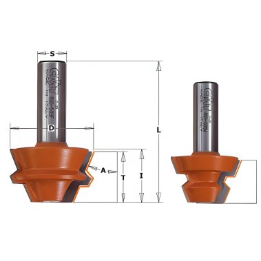 фото Набор фрез ''Бочка'' (2 шт.) CMT 955.005.11