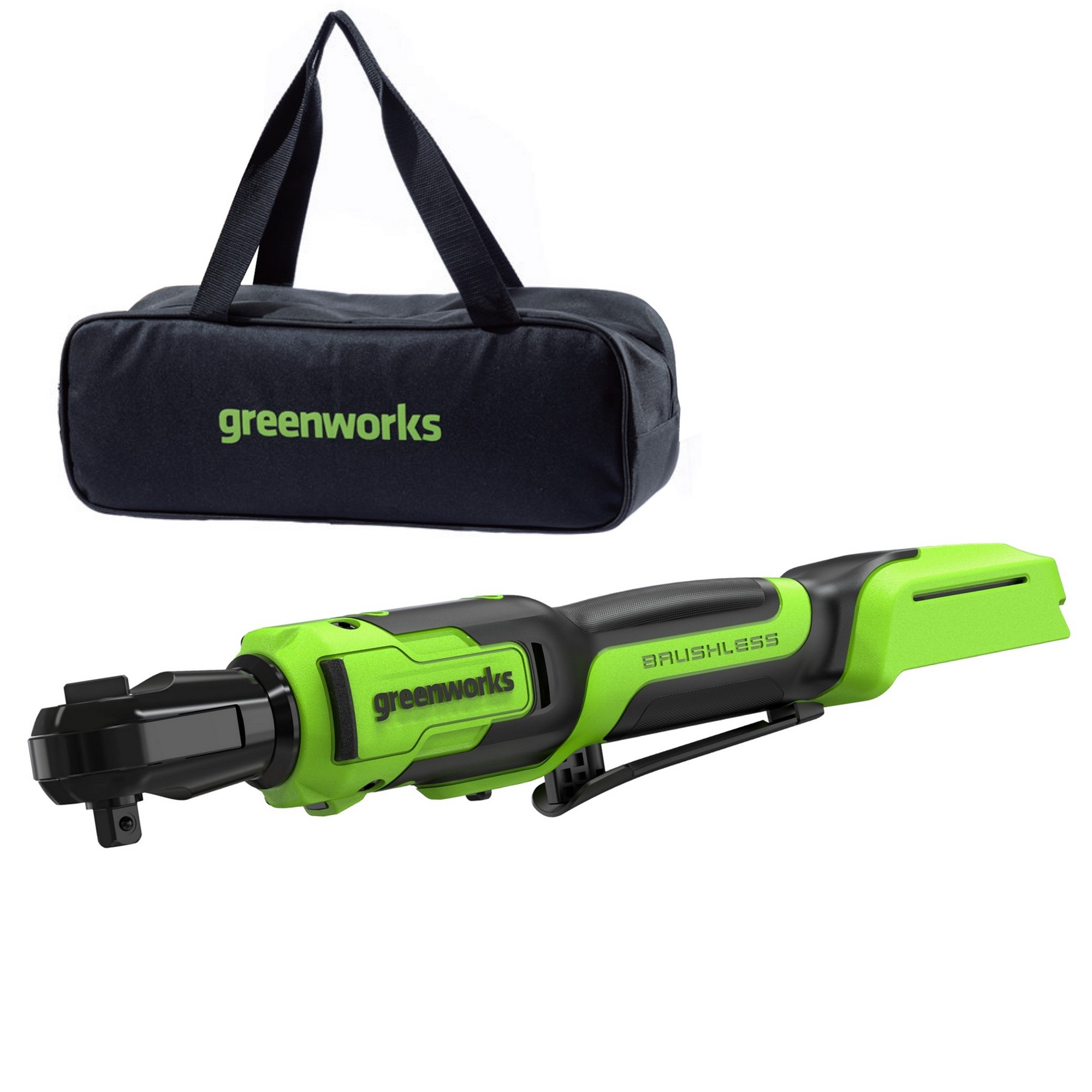 фото Гайковерт-трещотка аккумуляторный GREENWORKS GD24RW 3804007CUA