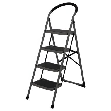 фото Стремянка WIPRO Жираф-2 (4 прорезиненные ступени, сталь) 9904