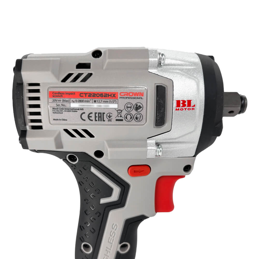 фото Гайковерт аккумуляторный бесщеточный CROWN CT22062HX-4 BMC