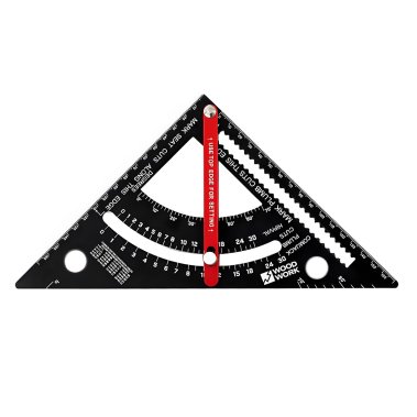 фото Угольник плотницкий 170 мм, регулируемый упор из фрезерованного алюминия WOODWORK PTR-170