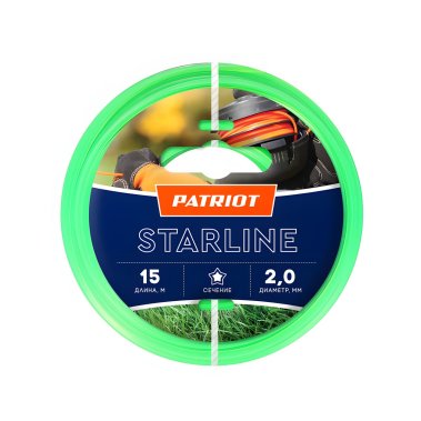 фото Леска 2.4 мм х 400 м (звезда, зеленый) StarLine PATRIOT 805201068