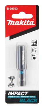 фото Держатель для бит 60 мм, магнитный Impact Black MAKITA B-66793