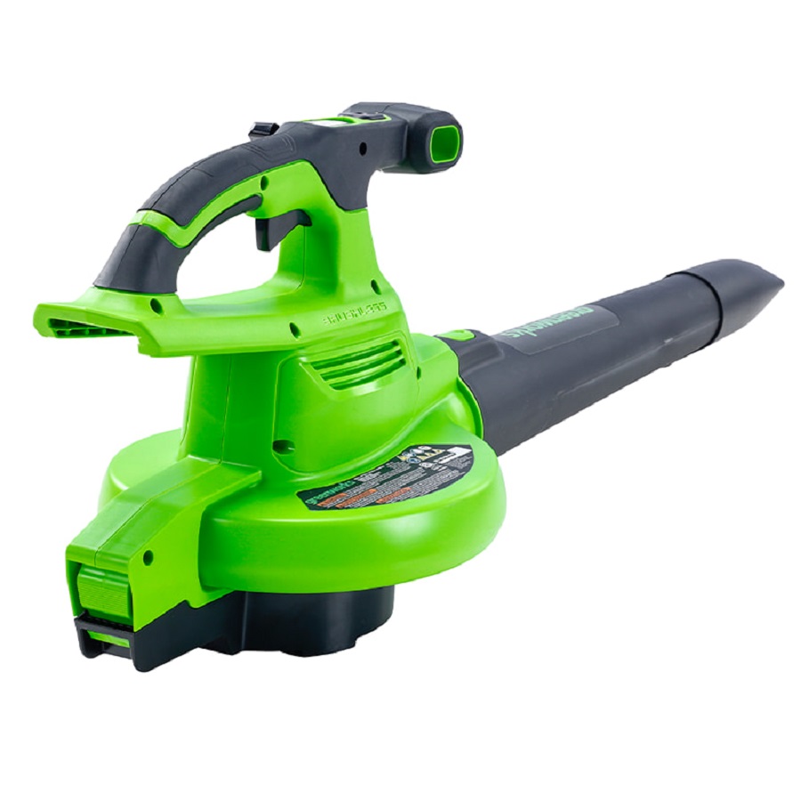 фото Воздуходувка-пылесос аккумуляторная GREENWORKS GD40BVIIK5 2406907UG