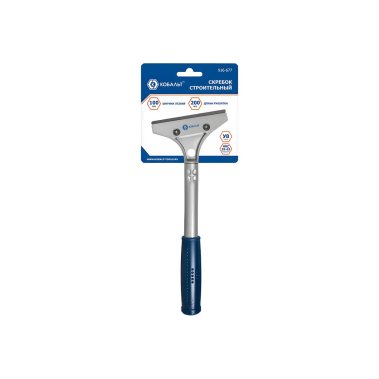 фото Скребок строительный 100 мм, рукоятка 200 мм, алюминиевый корпус КОБАЛЬТ 916-677