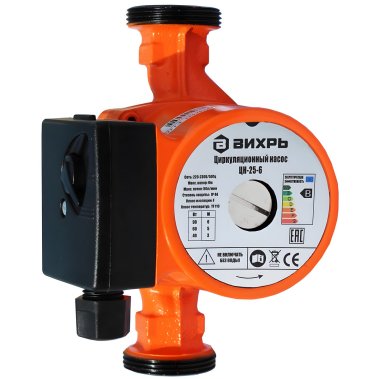 фото Насос циркуляционный ВИХРЬ ЦН-25-6 (ЦН-25-6 ПРОФ)