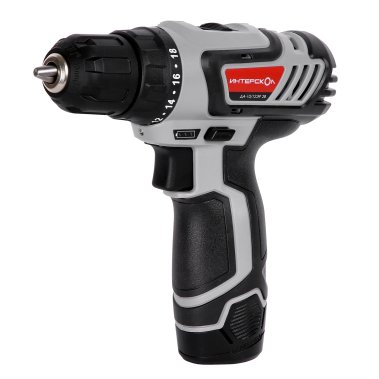 фото Дрель аккумуляторная ИНТЕРСКОЛ ДА-10/12ЭР 28 (Li-Ion, 2 акк.*2,0 Ач)