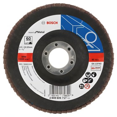 фото Круг лепестковый 125 мм P60 Expert for Metal BOSCH 2608606717