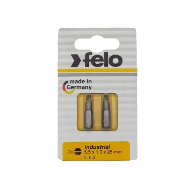 фото Бита SL 5.5 х 1.0 х 25 мм (2 шт.) Industrial FELO 02052036