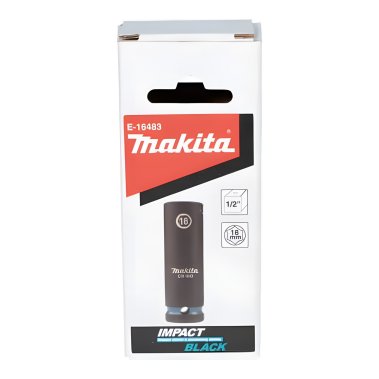 фото Головка ударная удлиненная 1/2'' 18 х 81,5 мм Impact Black MAKITA E-16483