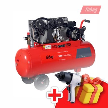 фото Компрессор FUBAG VCF/100 CM3 + ПОДАРОК Пневмогайковерт ударный FUBAG IW580 (1/2'')