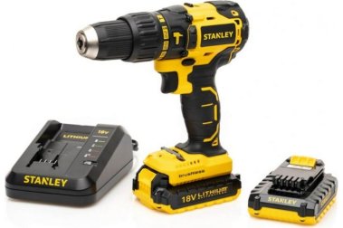 фото Дрель аккумуляторная ударная STANLEY SBH20D2K-RU + ЯЩИК в подарок