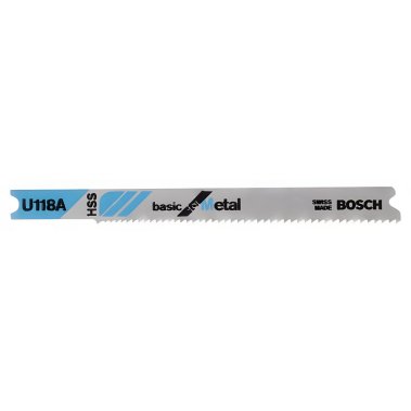 фото Полотно пильное U 118 A Basic for Metal (3 шт.) BOSCH 2608631511