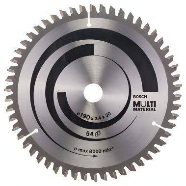фото Диск пильный 190 х 20 мм 54T MultiMaterial BOSCH 2608640508