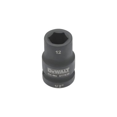 фото Головка ударная 1/2'' 12 мм (короткая) DeWalt DT7530-QZ
