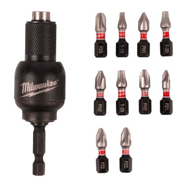 фото Насадка угловая 0-30* c набором бит, 10 шт. GEN II Knuckle SHOCKWAVE MILWAUKEE 4932459781