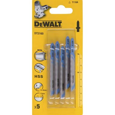 фото Пилки (5 шт., металл 1.5-4.0 мм) DeWalt DT2160