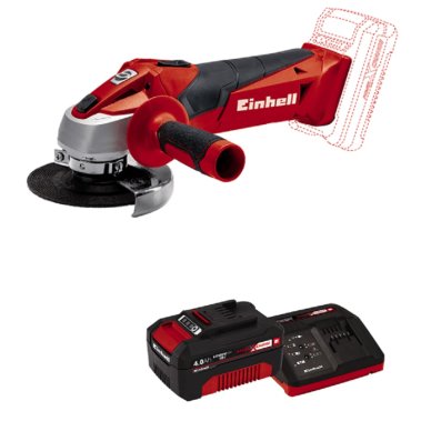 фото Шлифмашина угловая аккумуляторная Einhell PXC TC-AG 18/115 Li 4431130SET