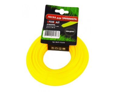 фото Леска  2.7 мм х 25 м (квадрат) BRAIT 27025 SQ