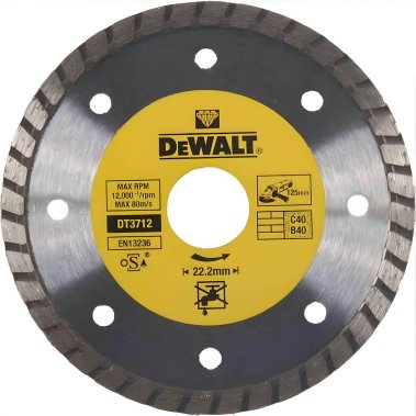 фото Диск алмазный 125 х 2.2 х 22.2 мм (универсальный) Turbo DeWalt DT3712