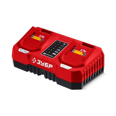 фото Зарядное устройство ЗУБР БЗУ-20-2 (20V, 3.0A, 2 порта, для LSM)