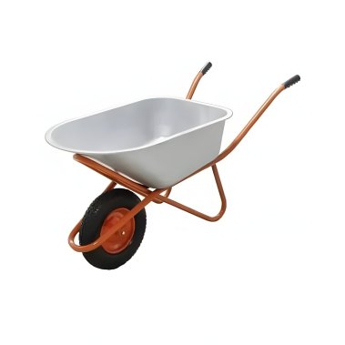 фото Тачка строительная MASTER WB5009M1/120 л 1-колесная (200 кг, оранжевая)