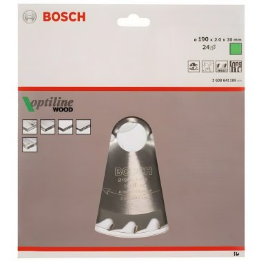фото Диск пильный 190 х 30 мм 24T STD Wood BOSCH 2608641185