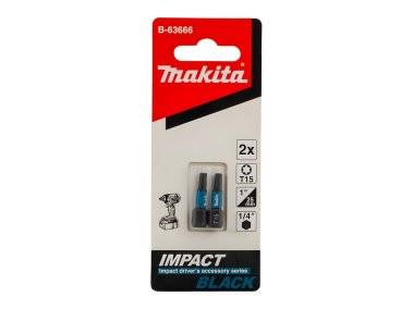 фото Бита T15 х 25 мм C-form (2 шт.) Impact Black MAKITA B-63666