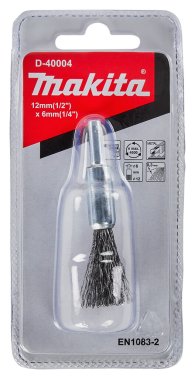 фото Щетка кистевая 12 мм (для дрели, 1/4'', металл 0.3 мм) MAKITA D-40004