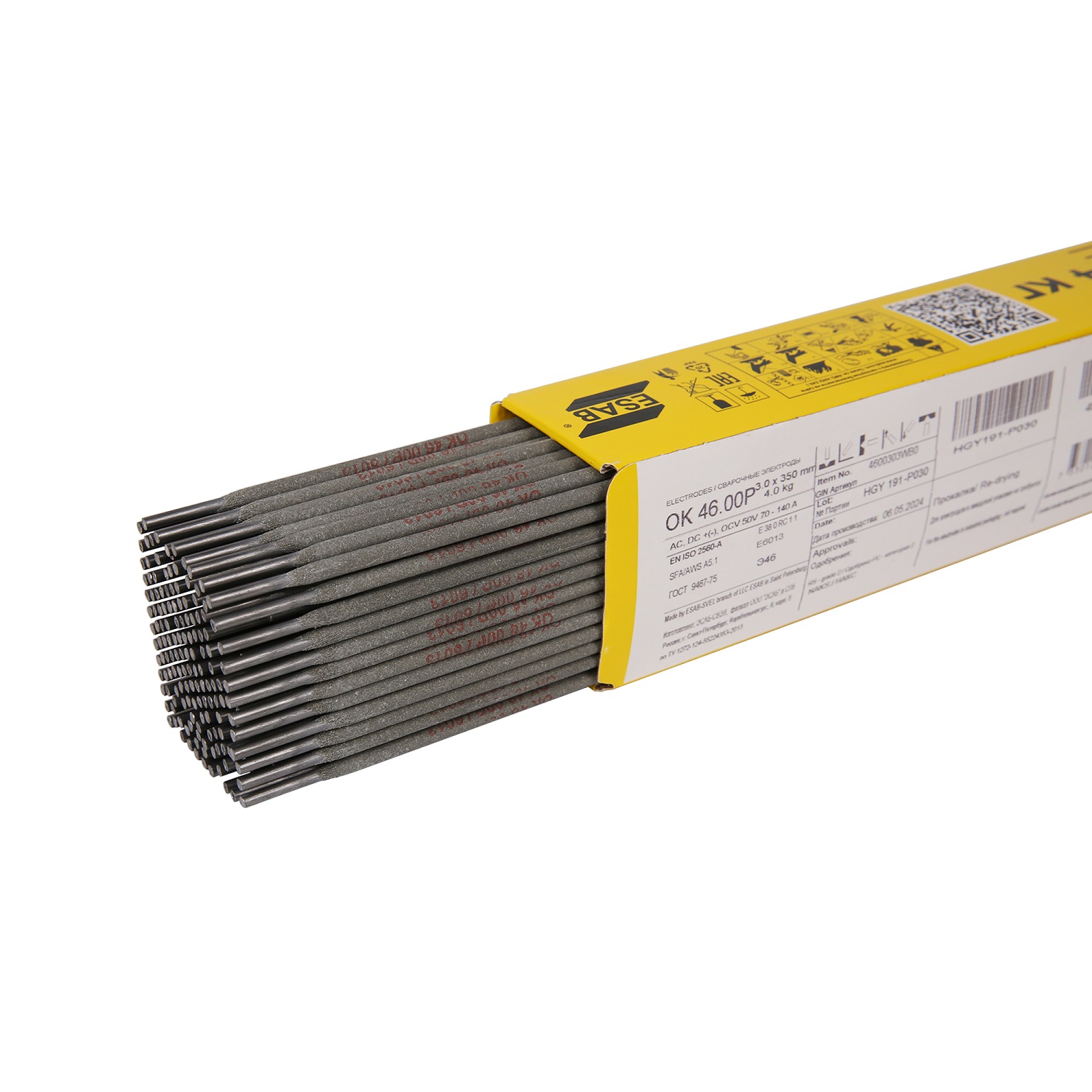 фото Электроды ОК 46.00P 3,0*350 мм (4,0 кг) ESAB 4600303WB0