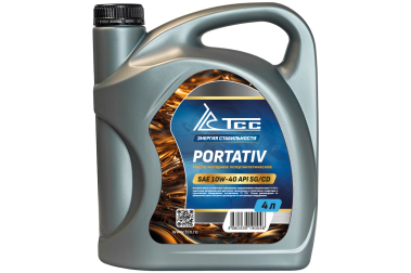 фото Масло моторное полусинтетическое универсальное SAE 10W-40, API SG/CD (PORTATIV, канистра 4л/ Motor oil 4liter can)