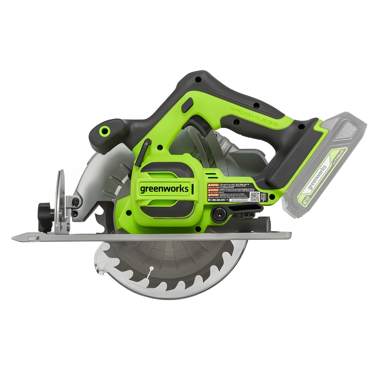 фото Пила циркулярная аккумуляторная GREENWORKS GD24CS (без АКБ и ЗУ) 1500907