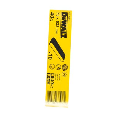 фото Лента шлифовальная 75 х 533 мм P40 (1 шт., дерево, краска) DeWalt DT3301-QZ