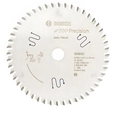 фото Диск пильный 165 х 20 мм 48T Top Precision Best for Wood BOSCH 2608642384