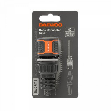 фото Коннектор для шланга 1/2'' - 5/8'' (13 - 15 мм, пластик) DWC 2015 DAEWOO