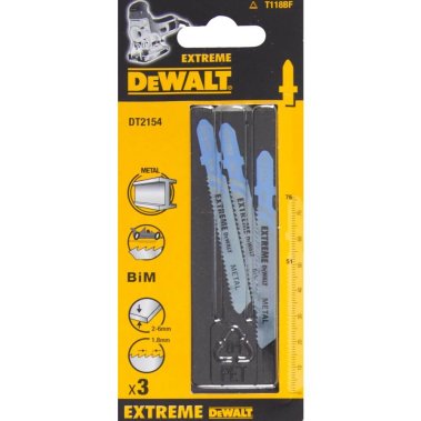 фото Пилки (3 шт., металл BIM T118BF) DeWalt DT2154