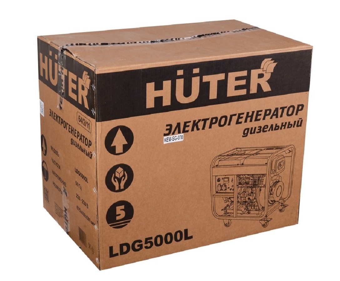 фото Генератор дизельный HUTER LDG5000LX