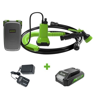 фото Насос для бочки аккумуляторный GREENWORKS G24SWP 3401007UA