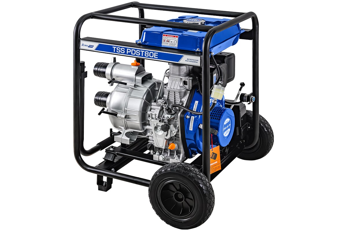 фото Мотопомпа дизельная TSS PDST80E (с электростартом, АКБ)