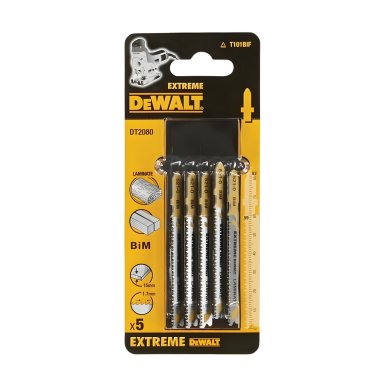 фото Пилки (5 шт., ламинат BIM 82х59х1.7х15ммT101BIF) DeWalt DT2080-QZ