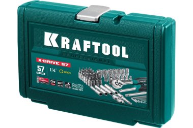 фото Набор инструмента универсальный KRAFTOOL X-Drive (57 предм.) 27885-H57