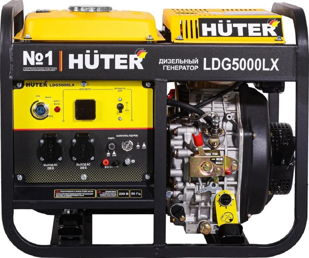 фото Генератор дизельный HUTER LDG5000LX