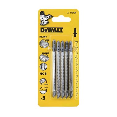 фото Пилки (5 шт., дерево/фанера/ДСП) DeWalt DT2053