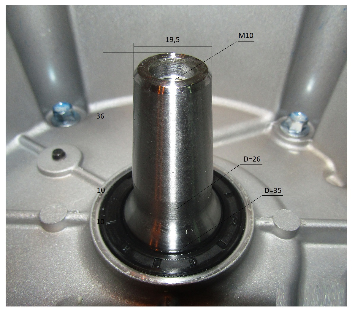 фото Двигатель бензиновый TSS KM420C-V (вал-конус)