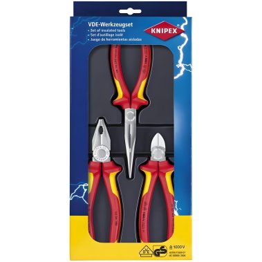 фото Набор инструментов для электромонтажа VDE (3 пр.) KNIPEX KN-002012