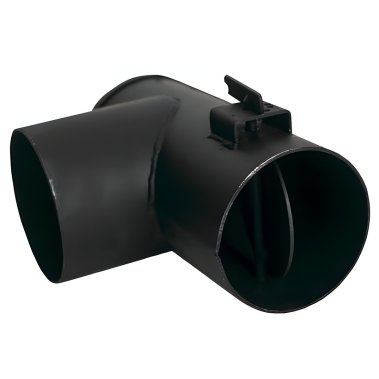 фото Переходник с шибером d. 150 мм, 90 градусов (кругрый/круглый)